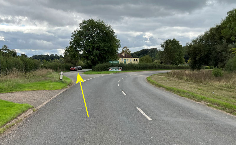 Lenchford Inn layby when southbound on the B4196 from Astley Cross