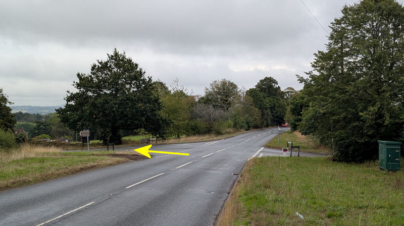 Turn left after half a mile onto Bodenham Lane, then second left onto the Bodenham entrance drive