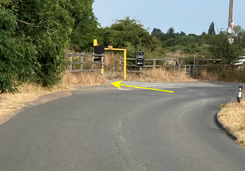 ... or left if Eastbound.